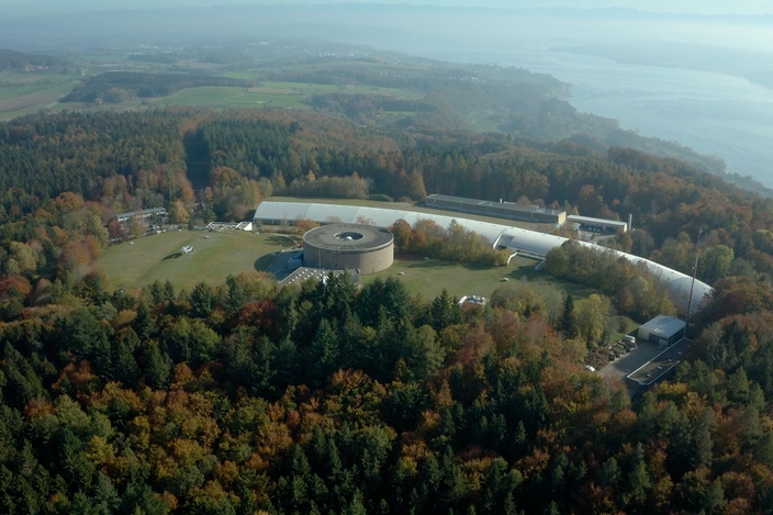 Vista di un impianto di trattamento delle acque in Germania