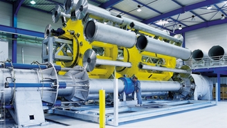 Un impianto di taratura per diametri nominali fino a DN 2000 (80'') presso Endress+Hauser Flow.
