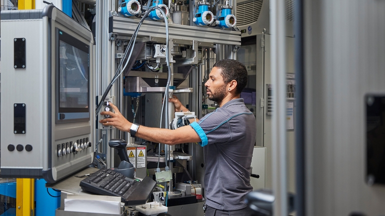 Impianto di taratura di Endress+Hauser Flow a Reinach, Svizzera.