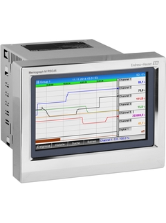 Data manager avanzato Memograph M, RSG45 con frontalino in acciaio inox e funzionamento touch