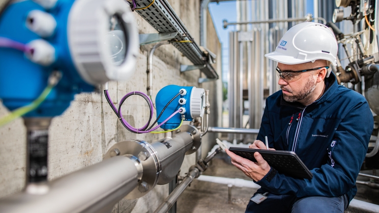 Endress+Hauser at a customer's plant.