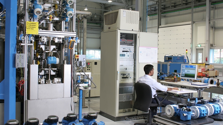 Centro di produzione Endress+Hauser Flow India, taratura