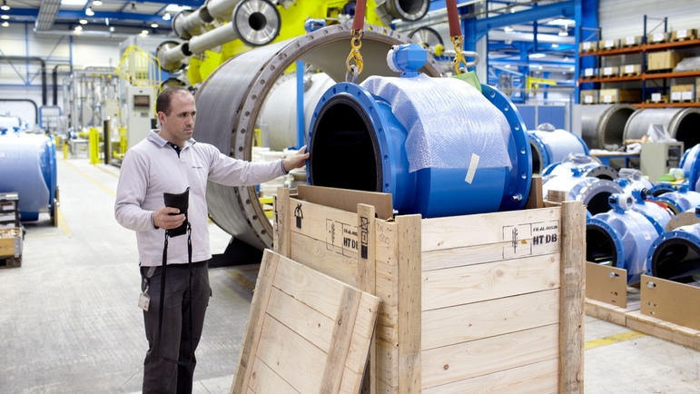 Endress+Hauser Flow France, Cernay, centro di produzione per la misura della portata, logistica