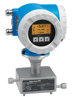 Picture: Coriolis flowmeter Cubemass DCI / 8CN for measuring smallest quantities of liquids & gases