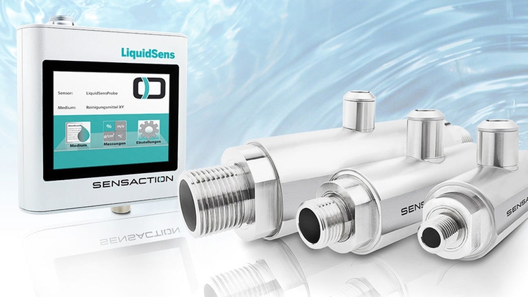 La versione in linea del sistema di misura LiquidSens per l'integrazione in impianto.