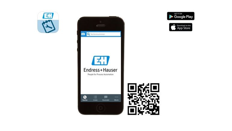 The Endress+Hauser Operations app provides all the essential device information.