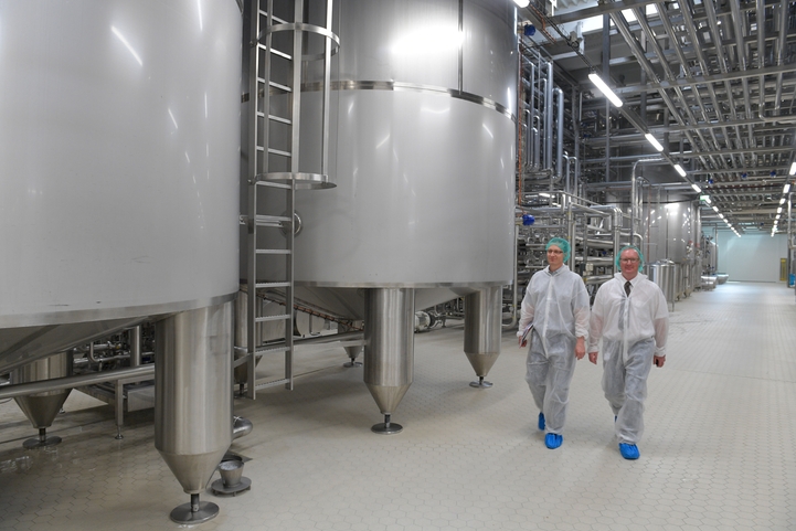 Stabilimento di produzione per il frazionamento del latte e del siero di latte