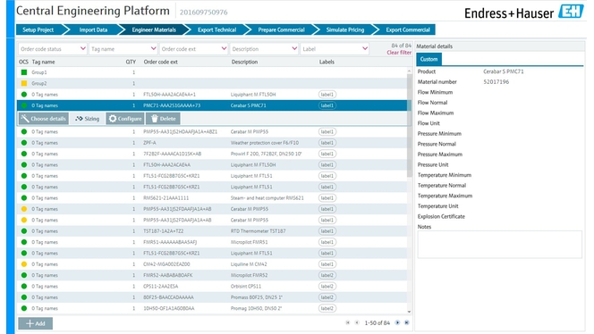 Zentrale Engineering-Plattform von Endress+Hauser