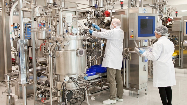 Bioprozessproduktion in der Life-Sciences-Branche