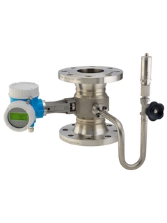 Picture of Vortex flowmeter Prowirl F 200 with mounted pressure measuring unit for steam