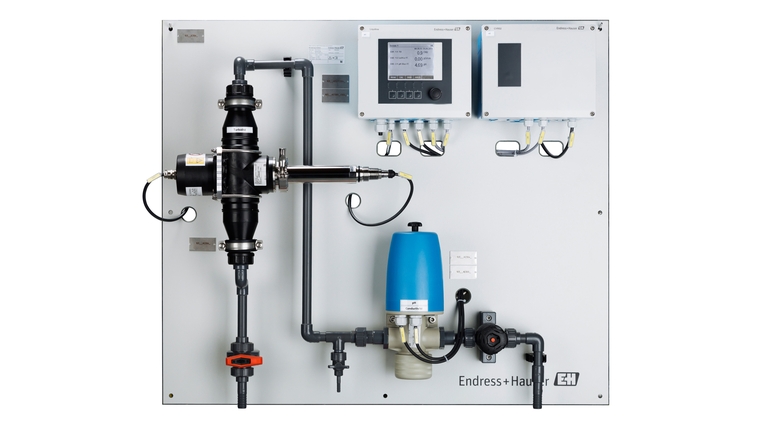 Exemple de platine d'analyse de l'eau pour les eaux usées industrielles