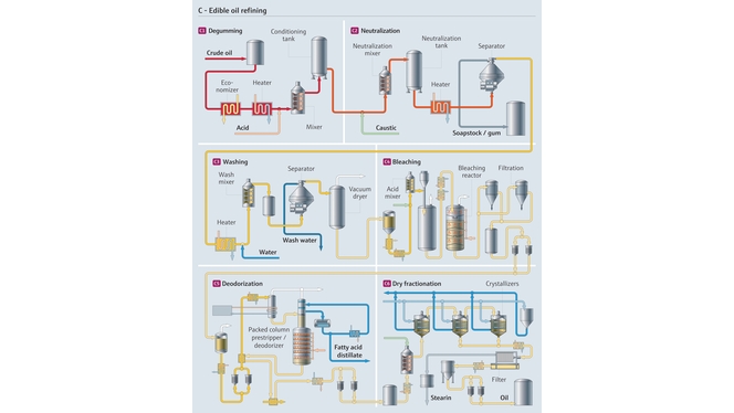 Processo di raffinazione di oli commestibili