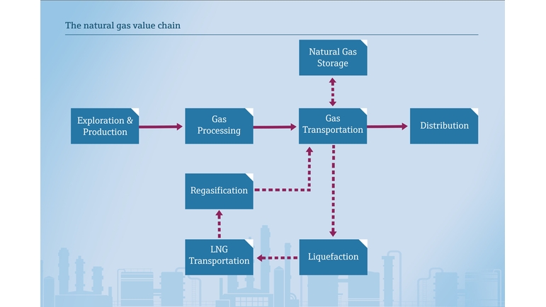 La catena del valore del gas naturale/gas naturale liquefatto