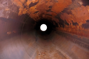 Corrosione in un gasdotto per il gas naturale