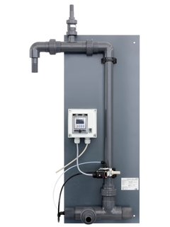 Liquiline System CAT810 – Préparation d'échantillons pour conduites et sorties sous pression, plaque de montage avec timer