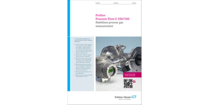 Innovationsbroschüre Titelblatt: Proline Prosonic Flow G 300 und Proline Prosonic Flow G 500
