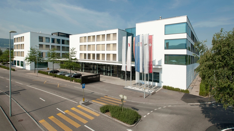 Der Sitz der Endress+Hauser Gruppe im schweizerischen Reinach.