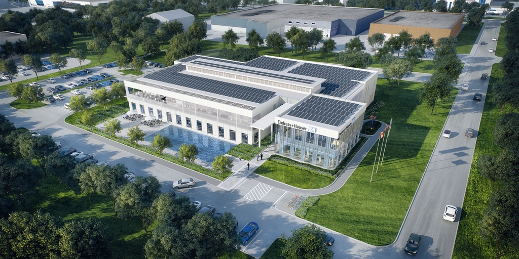 Canada stiamo costruendo un centro di formazione per i clienti, neutrale dal punto di vista energetico e a zero emissioni di CO2. Endress+Hauser Canada