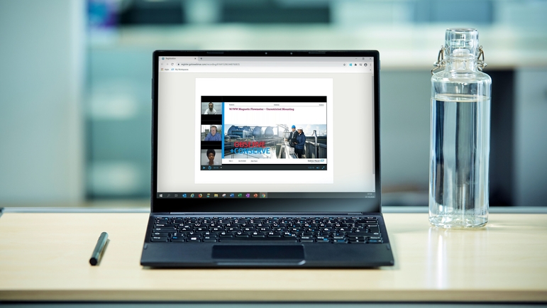 Un seminario online di Endress+Hauser in corso di svolgimento