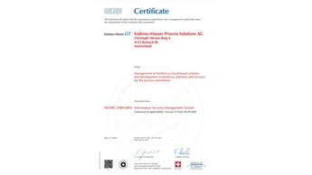 ISO 27001 certification for information security