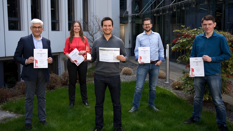 Ravi du prix de l'innovation AMA : L'équipe de développement d'Endress+Hauser