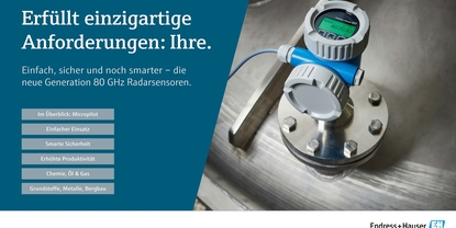 Die neue Generation 80 GHz Radarsensoren - Micropilot