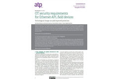 White paper sulla sicurezza informatica: requisiti di sicurezza OT per i dispositivi da campo Ethernet-APL