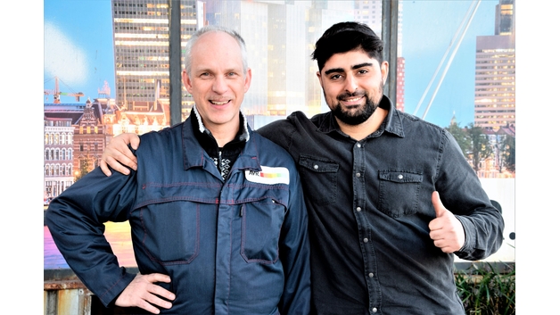 Richard Kooijmans und Hadji Cifci von AVR Waste in Rotterdam