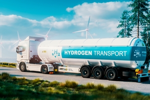 Trasporto di idrogeno su camion