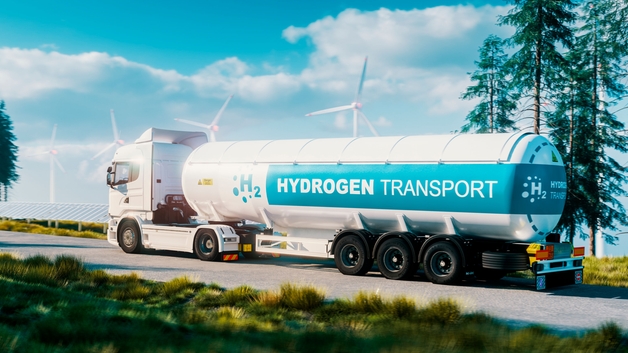 Camion transportant de l'hydrogène