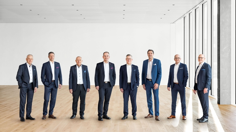 L'Executive Board del Gruppo Endress+Hauser.