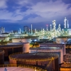 Oil plant by night