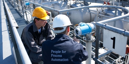 Tank gauging dans une usine chimique